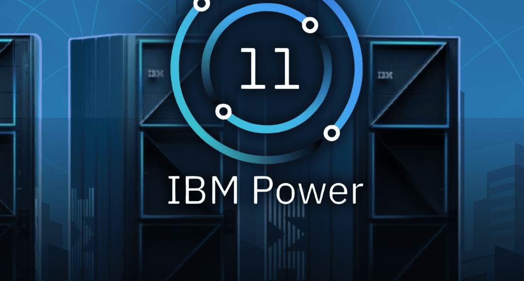 Imagem promocional do IBM Power11 destacando seus principais diferenciais: alta disponibilidade com zero downtime, desempenho otimizado para inteligência artificial e bancos de dados, integração com IBM Cloud e multicloud, e eficiência energética com menor consumo e footprint.