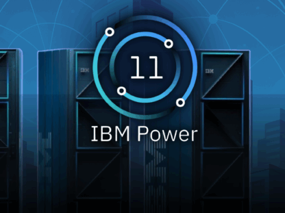 Imagem promocional do IBM Power11 destacando seus principais diferenciais: alta disponibilidade com zero downtime, desempenho otimizado para inteligência artificial e bancos de dados, integração com IBM Cloud e multicloud, e eficiência energética com menor consumo e footprint.